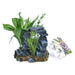 Blue Ribbon Rock Arch with Plants Ornament - Small - 5.5"L x 4"W x 5.5"H - Giftscircle