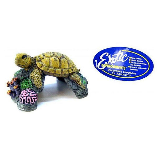 Blue Ribbon Sea Turtle Ornament - 5"L x 4"W x 2.5"H - Giftscircle