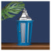 Blue Wood Candle Lantern with Stainless Steel Top - 24 inches - Giftscircle