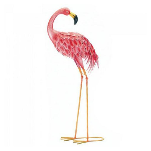 Bright Flamingo Yard Art - Looking Back - Giftscircle