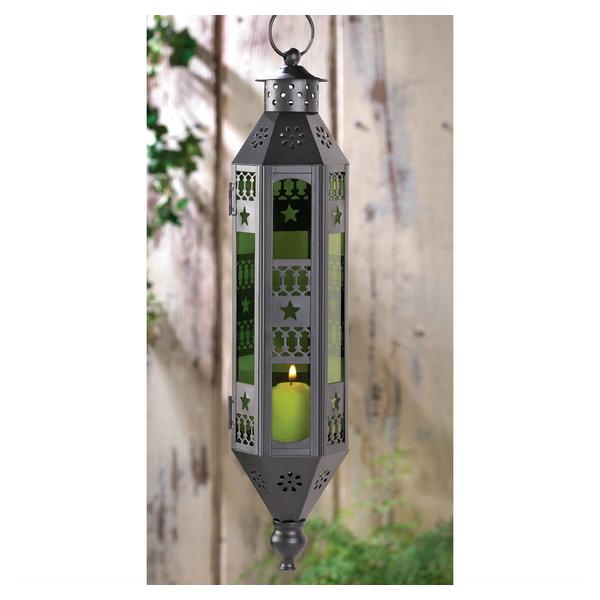 Bright Green Hanging Candle Lantern - Giftscircle