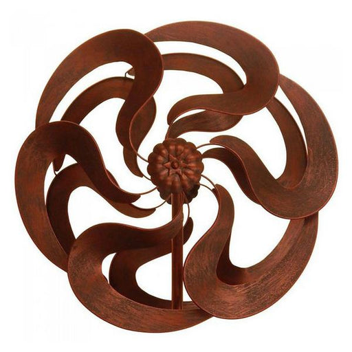 Bronze-Look Flower Garden Windmill Stake - 75 inches - Giftscircle