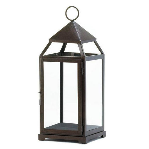 Bronze Modern Candle Lantern - 18 inches - Giftscircle