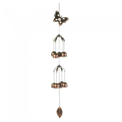 Butterfly Double-Tier Bell Wind Chimes - Giftscircle