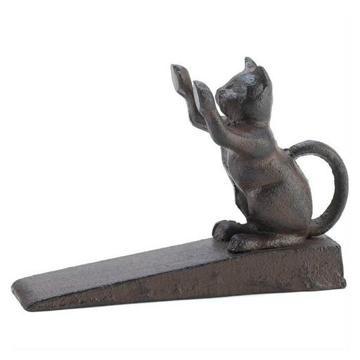 Cast Iron Paws Up Kitty Cat Door Stopper - Giftscircle