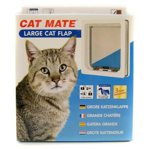 Cat Mate 4-Way Locking Self Lining Door-Large Cat Small Dog - 9.5"H x 2.25"W x 11.4"D - Giftscircle