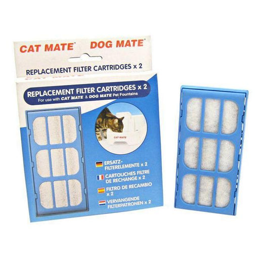 Cat Mate Replacement Filter Cartridge for Pet Fountain - 2 Count - Giftscircle