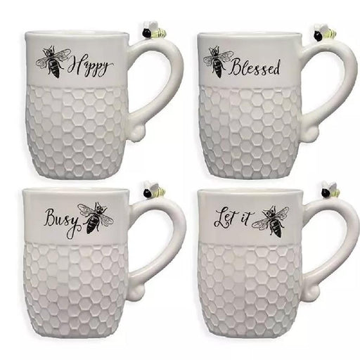 Ceramic Bee Decorative Coffee Mug Set - Giftscircle