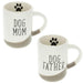 Ceramic Dog Mom and Dog Father Mugs - Giftscircle
