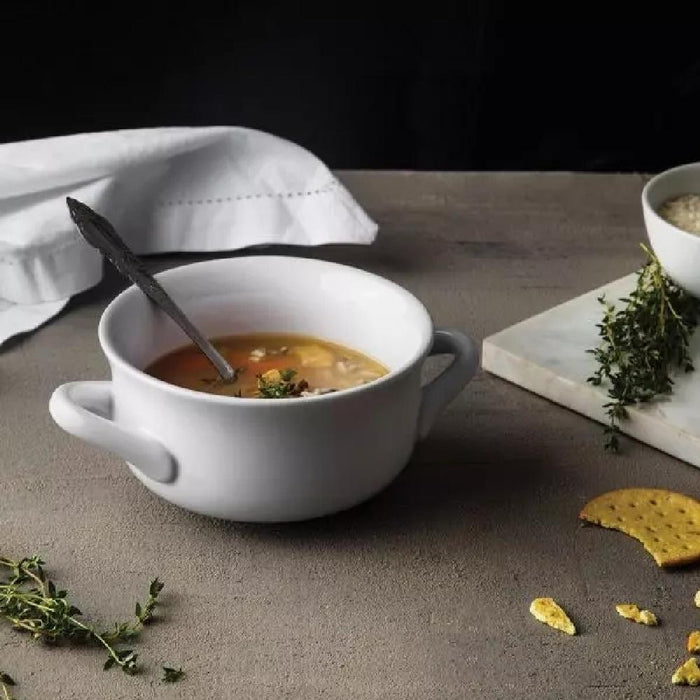 Ceramic Double-Handled Soup Bowl - Giftscircle