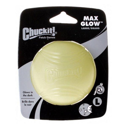 Chuckit Max Glow Ball - Large Ball - 3" Diameter (1 Pack) - Giftscircle
