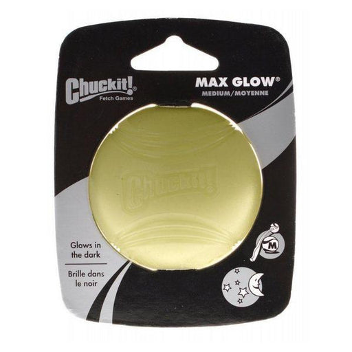 Chuckit Max Glow Ball - Medium Ball - 2.25" Diameter (1 Pack) - Giftscircle