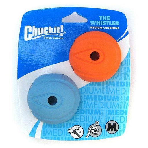 Chuckit The Whistler Chuck-It Ball - Medium Ball - 2.25" Diameter (2 count) - Giftscircle