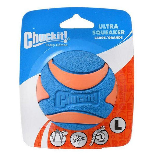 Chuckit Ultra Squeaker Ball Dog Toy - Large (3" Diameter) - Giftscircle