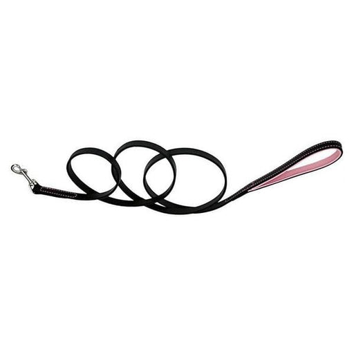 CircleT Fashion Leather Leash Black/Pink - 6'L x 5/8"W - Giftscircle