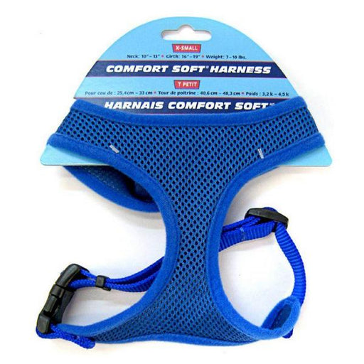 Coastal Pet Comfort Soft Adjustable Harness - Blue - X Small - 5/8" Width (Girth Size 16"-19") - Giftscircle