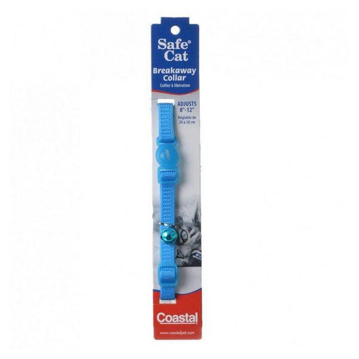 Coastal Pet Safe Cat Nylon Adjustable Breakaway Collar - Blue Lagoon - 8"-12" Neck - Giftscircle