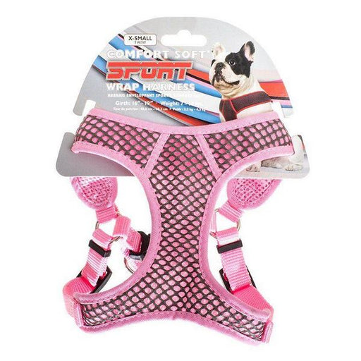 Coastal Pet Sport Wrap Adjustable Harness - Pink - X-Small (Girth Size 16"-19") - Giftscircle