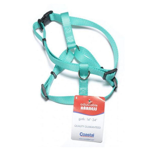 Coastal Pet Teal Nylon Adjustable Dog Harness - 14-20"L x 5/8"W - Giftscircle