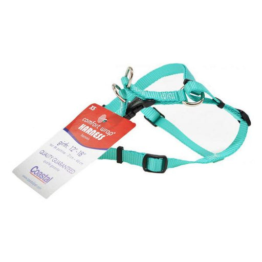 Coastal Pet Teal Nylon Comfort Wrap Dog Harness - 12-18"L x 3/8"W - Giftscircle