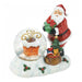 Color-Changing LED Santa and Chimney Snow Globe Figurine - Giftscircle