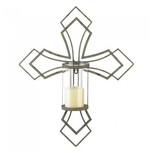 Contemporary Cross Candle Sconce - Giftscircle