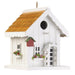 Cottage Bird House with Trellis Front Door - Giftscircle