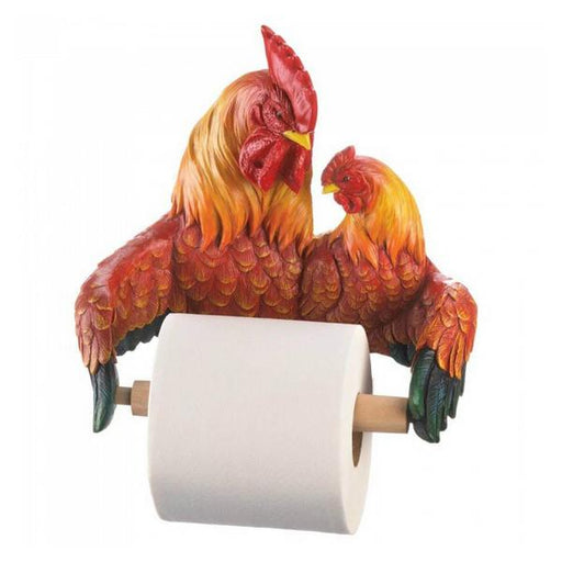 Country Roosters Toilet Paper Holder - Giftscircle
