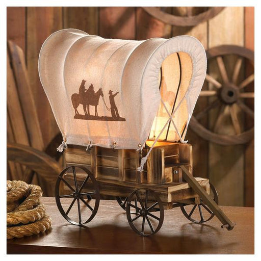 Covered Wagon Western-Style Table Lamp - Giftscircle