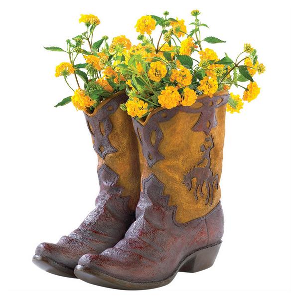 Cowboy Boots Planter - Giftscircle