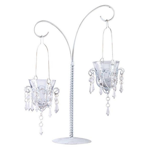 Crystal Drops Double Hanging Candle Holder - Giftscircle