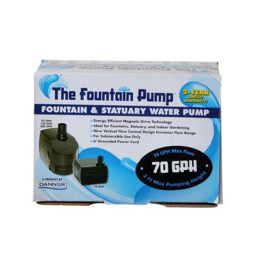 Danner Fountain Pump Magnetic Drive Submersible Pump - SP-70 (70 GPH) with 6' Cord - Giftscircle