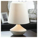 Dimpled Base White Ceramic Table Lamp - Giftscircle