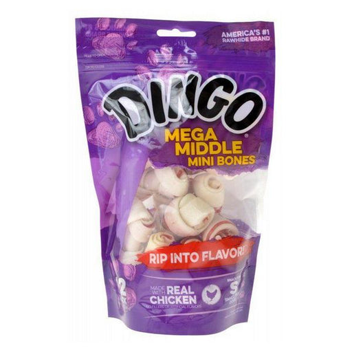 Dingo Double Meat Rawhide & Meat Chew Bone - Mini - 2.5" (12 Pack) - Giftscircle