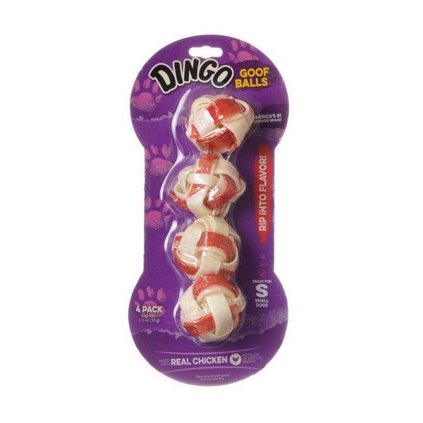 Dingo Goof Balls Chicken & Rawhide Chew - Small - 1" (4 Pack) - Giftscircle