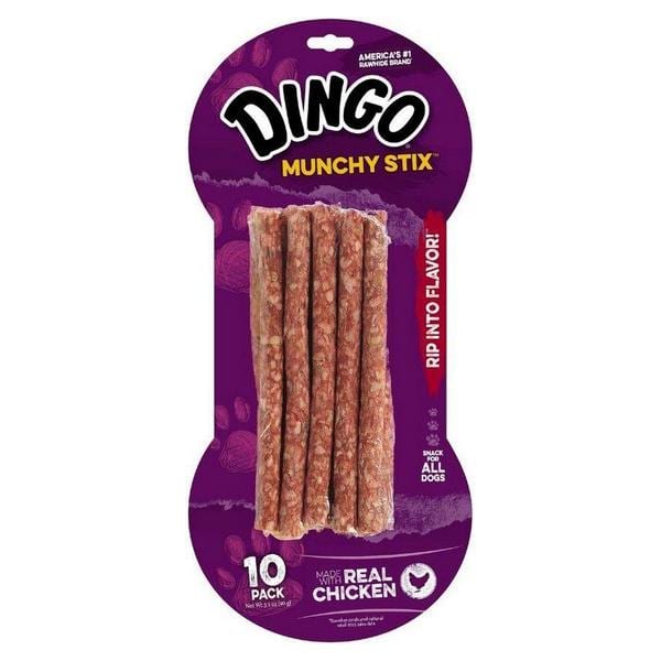 Dingo Muchy Stix Chicken & Munchy Rawhide Chew - 10 Pack - Giftscircle
