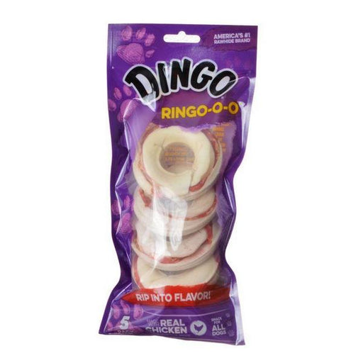 Dingo Ringo-o-o Meat & Rawhide Chew - 2.75" (5 Pack) - Giftscircle