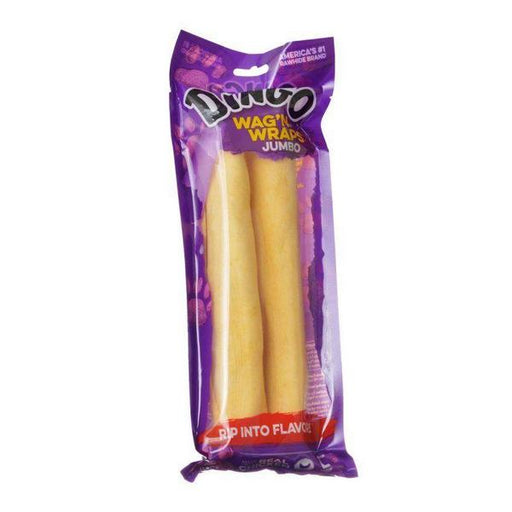 Dingo Wag'n Wraps Chicken & Rawhide Chew - Jumbo - 10" (2 Pack) - Giftscircle