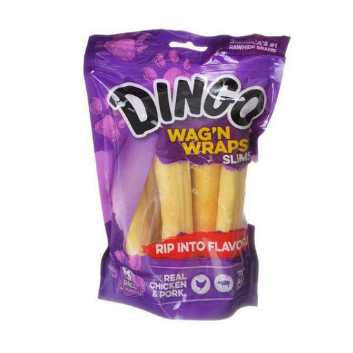 Dingo Wag'n Wraps Chicken & Rawhide Chew - Slims - 5" (8 Pack) - Giftscircle