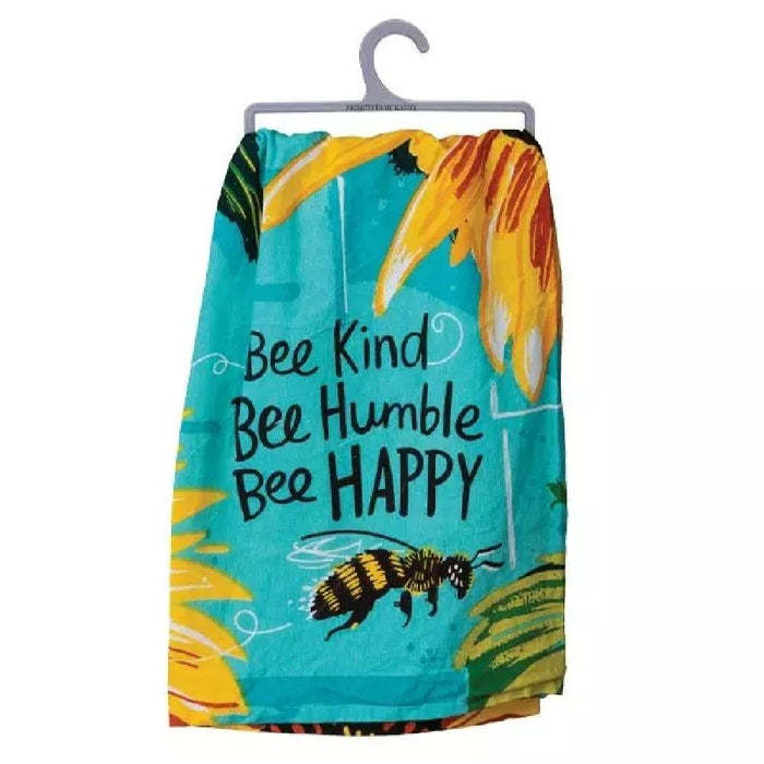 Dish Towel - Bee Kind Bee Humble Bee Happy - Giftscircle
