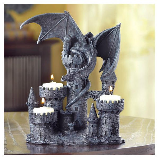 Dragon and Castle Candle Holder - Giftscircle