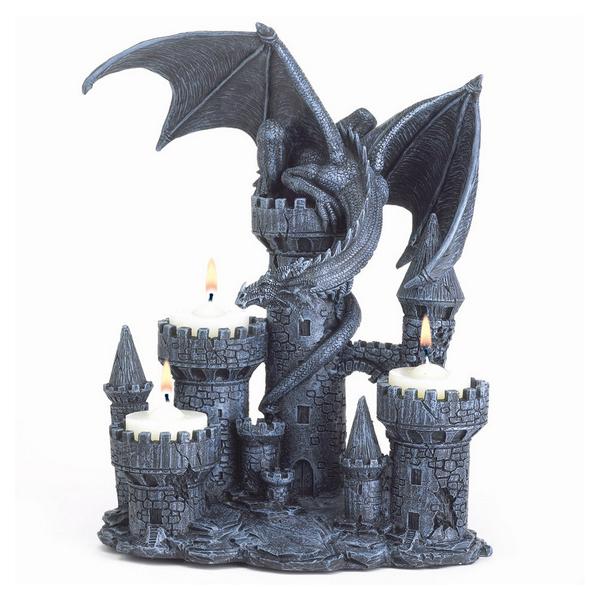 Dragon and Castle Candle Holder - Giftscircle