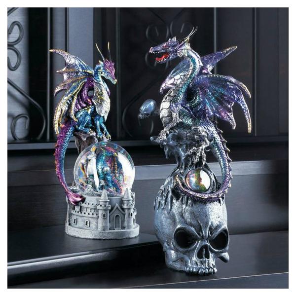 Dragon and Castle Snow Globe - Giftscircle