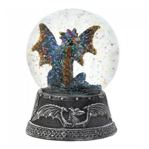 Dragon Glitter Snow Globe - Blue - Giftscircle
