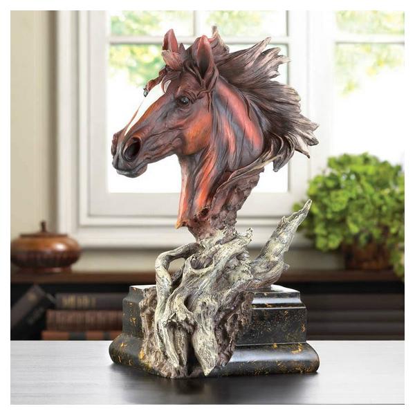 Driftwood Stallion Sculpture - Giftscircle