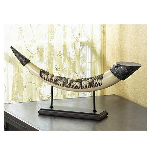Elephant Tusk Carved Sculpture - Giftscircle