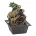 Elephants and Palm Tree Scene Tabletop Water Fountain - Giftscircle