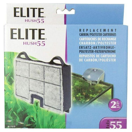 Elite Hush 55 Replacement Carbon / Polyester Cartridges - 2 count - Giftscircle