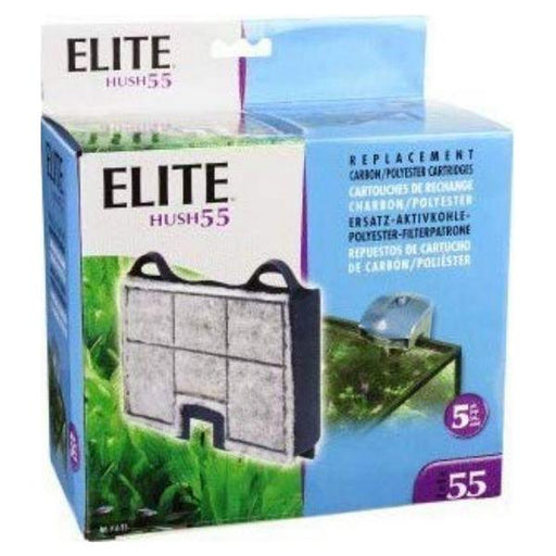 Elite Hush 55 Replacement Carbon / Polyester Cartridges - 5 count - Giftscircle