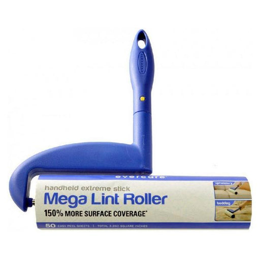 Evercare Mega Lint Roller Hand Held Extreme Stick with 50 Sheets - 1 roller - Giftscircle